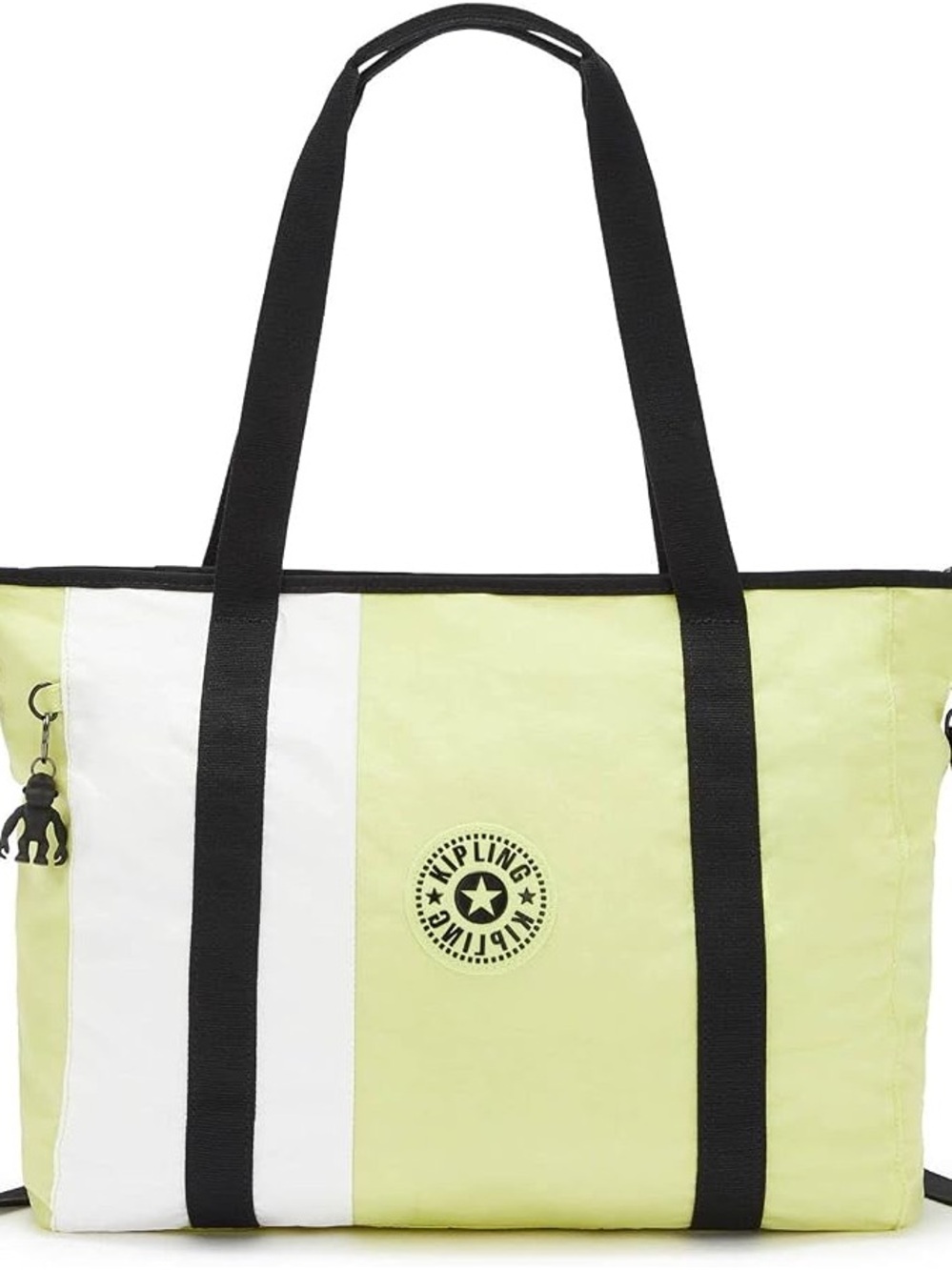 Kipling Asseni Tote Bag in Lime Green